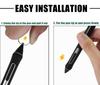 Two Titanium Alloy Fine-point Nibs for Wacom Pro Pen 2, Wear-resistant, Stainless Steel Replacement Nibs for Wacom Cintiq 16 DTK1660, Intuos Pro