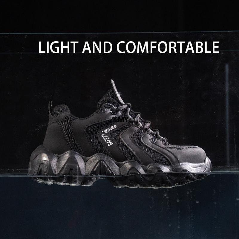 Модные новые женские защитные ботинки со стальным носком, рабочие туфли на платформе, легкие антипрокольные и противоударные защитные ботинки, женские рабочие ботинки