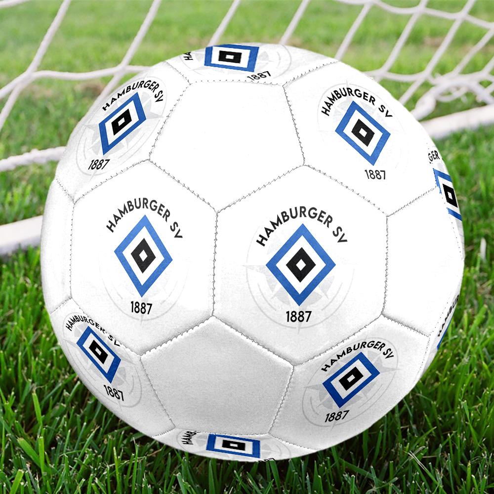 Hamburger SV HSV size5 Soccer Ball, colorful, suitable for all ages, machine-stitched, PVC material, competition grade,durable and high bounce