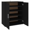 VidaXL Armoire à chaussures, Noir 60x35x70 cm Aggloméré