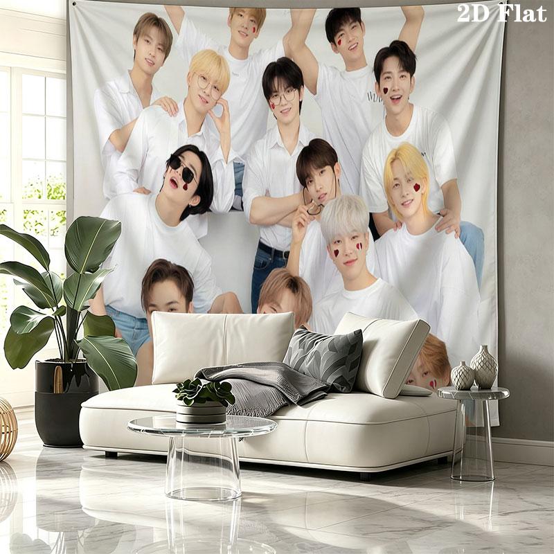 SVT Wall tapestry, aesthetic printed fabric blanket, suitable for bedroom, living room, and home decor.