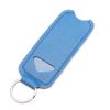Women Portable Mini Lipstick Bag Keychain PU Leather Lip Gloss Bag Case For Travel