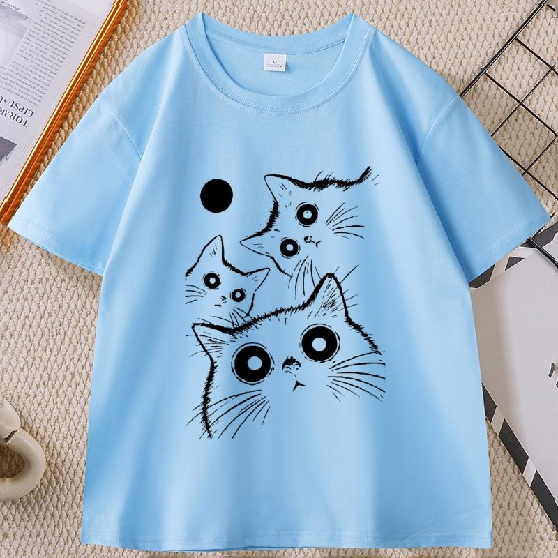 Vintage Black Cat t Shirt Moon Witch Cat TShirt Unisex Women Gothic Halloween Tee Retro Spooky Aesthetic Top clothes