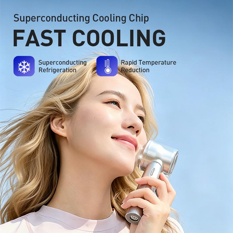 Philips Ручной вентилятор Высокоскоростной вентилятор с охлаждением Ледяная база 3000 мАч Зарядка Type-C