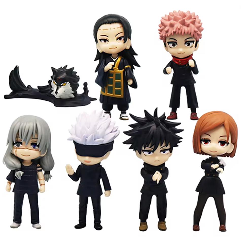 Горячие 7 шт. Аниме Фигурка Jujutsu Kaisen Сатору Годжо Фигурка Действия Лорд Проклятий Сукуна Фигурка Коллекционная Модель Куклы Игрушки