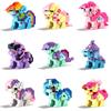 My Little Pony Строительные Блоки Лего Девочки из Эквестрии Фигурка Твайлайт Спаркл Строительные Блоки Мультяшный Персонаж Игрушки Для Детей