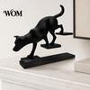 Artistic Tension Home Accent 3D Printed Cat Dog Figurine, Stair Animal Sculpture, Shape Figurine Cat/Dog Stepping Desktop Ornament Gift