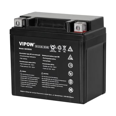 Аккумулятор Vipow типа MC для мотоциклов 12 В 4 Ач