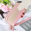 New Women's Wallet Long Contrast Panel Zipper Tassel Large Capacity Wallet Mobile Case