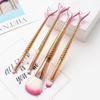 4pcs/set Soft Fiber Mermaid makeup brush Eye Shadow Brush Cosmetic Brush Kit  Women