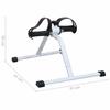 Mini Exercise Bike - vidaXL - Compact - Silver - Mechanical Resistance - Fitness