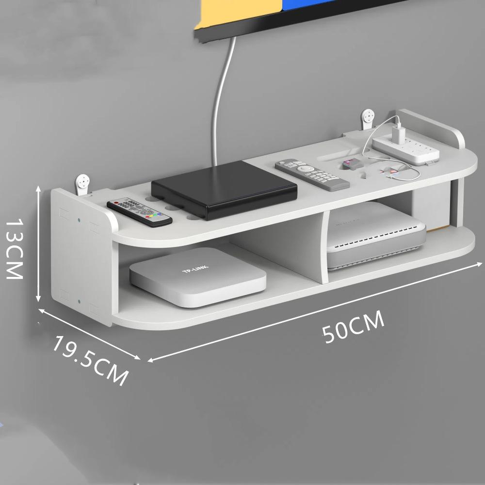 Стойка для хранения маршрутизатора Punch-Free, настенное крепление, органайзер для хранения приставок, подвесная полка Wi-Fi для дома