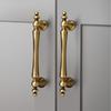 High-end Solid Brass Cabinet Door Handles Cupboard Drawer Cabinet Wardrobe Wine Cabinet Lacquered Pull and Furniture Hardware