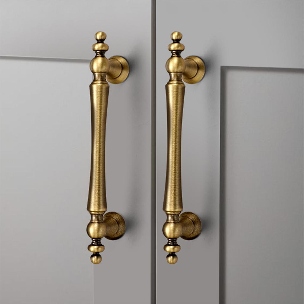 High-end Solid Brass Cabinet Door Handles Cupboard Drawer Cabinet Wardrobe Wine Cabinet Lacquered Pull and Furniture Hardware