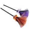 Plastic Halloween Witch Broom Dismountable Magic Witch Broom Witch Broomstick  Cosplay Party