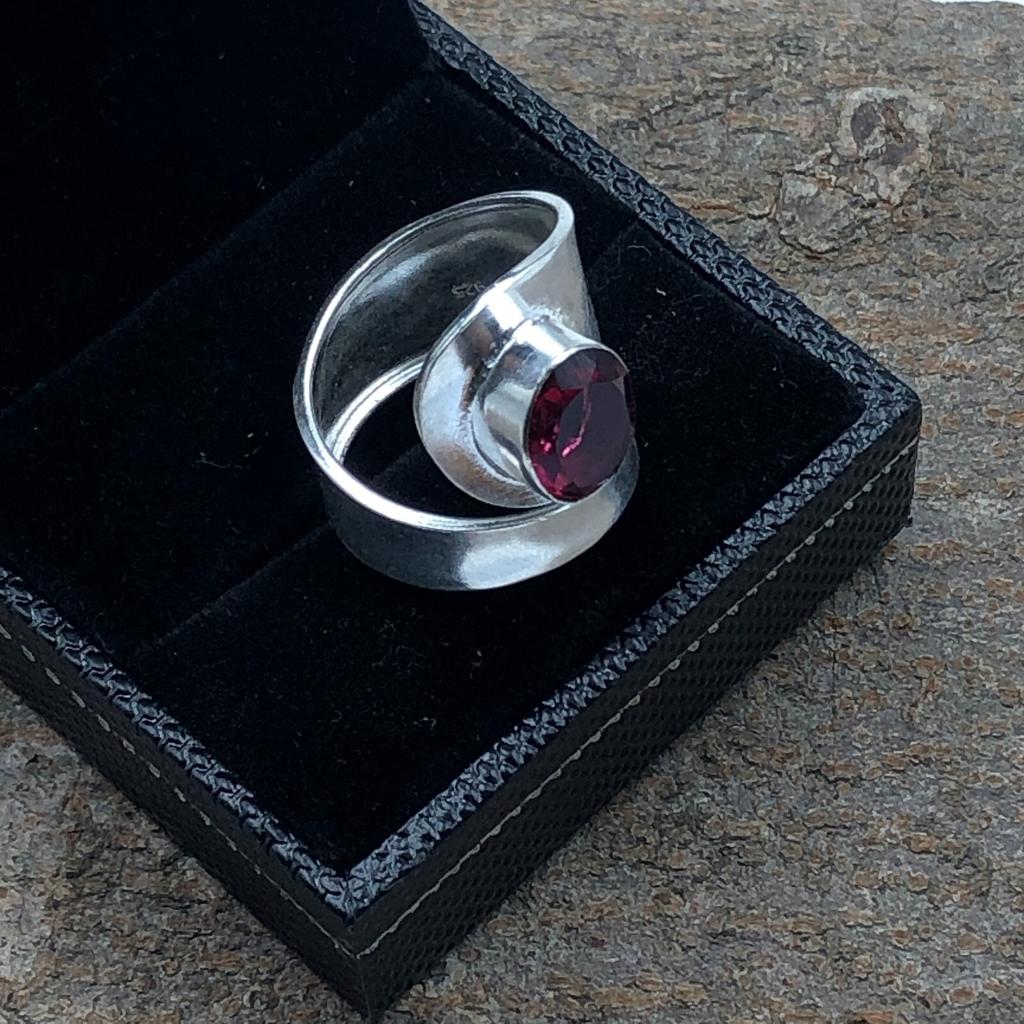 Розовый рубеллит драгоценный камень 925 стерлинговое серебро ювелирные изделия кольцо ручной работы подарок для жены RR-2-10