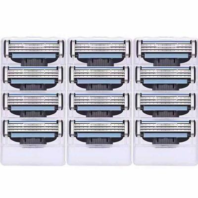 12 шт./лот, высококачественные лезвия для бритвы, совместимые с 3 лезвиями для бритья машины