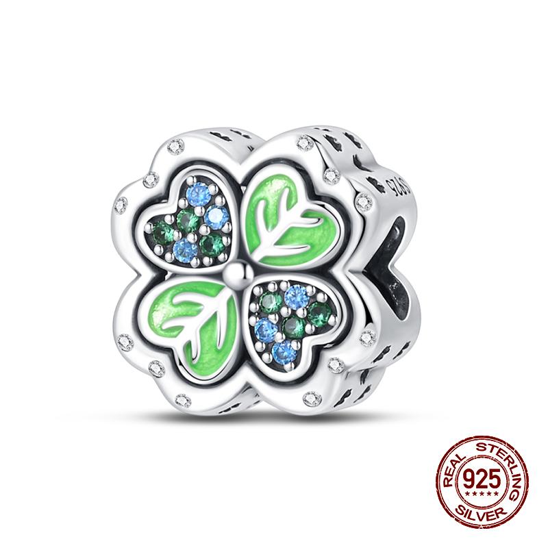 925 Sterling Silver Butterfly Tulip Iris Flower Charms Beads Fit 925 Original Bracelets Fine DIY Valentine Jewelry Gifts