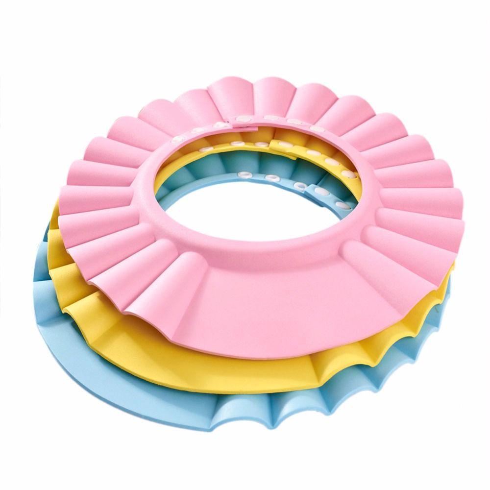 Adjustable Soft Kids Shampoo Bathing Hat Wash Hair Shield Shower Cap