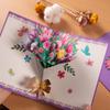 3D Flowers Pop-up Card for Mother's Day, Birthday, Sympathy, All Occasions