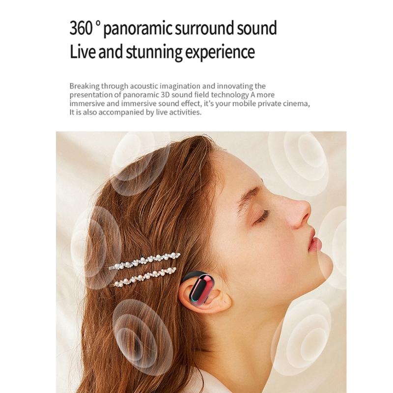 Наушники-вкладыши Bluetooth-совместимые 5.3 с высокой точностью, с заушным креплением, беспроводные наушники с дальностью 10 м, водонепроницаемые спортивные наушники