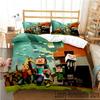 Mine Sandbox Games craft Duvet Cover Cartoon Bedding sets Soft Quilt Cover Pillowcases for Teens Kids Single/Double/Queen/King