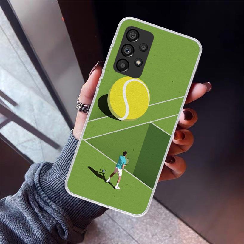 Tennis Sport Phone Case For Samsung Galaxy A12 A52S A42 A32 A22 A51 A50 Note 20 Ultra 10 S10 Plus A71 A70 A31 A30 A10S Galaxy A1