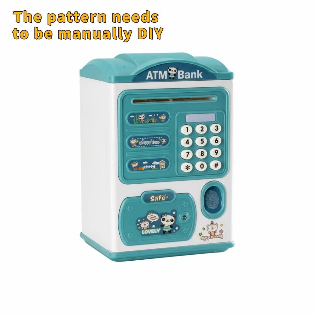 Cartoon ATM Password Bank Password Lock Electronic Bank Safe Box Coin Deposit Box  Household