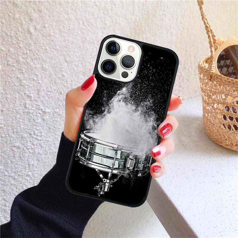 Чехол для телефона с изображением барабана и барабанщика для iPhone 17 Air 16 15 14 12 13 PLUS 11 PRO MAX Задняя крышка Fundas Shell