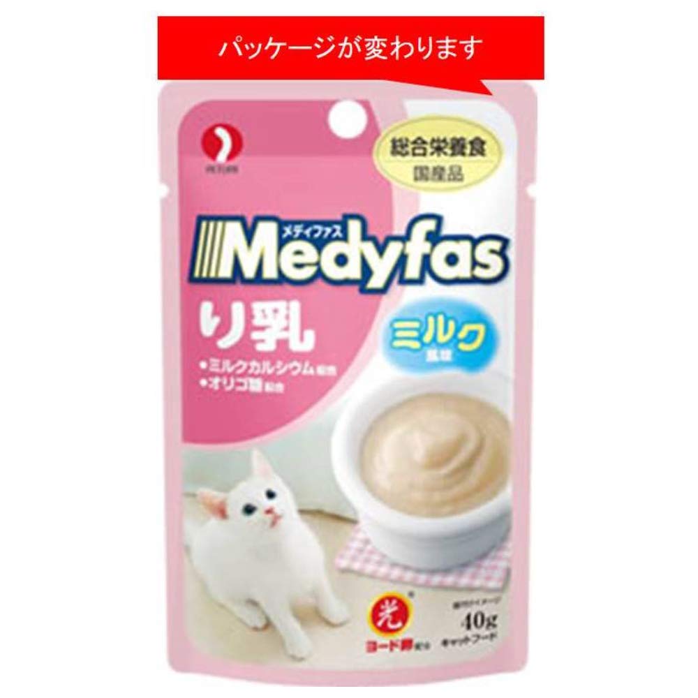 Влажный корм для кошек Medifas со вкусом молока для котят, питательный, для мочевыводящих путей, 40 г x 12 [комплексный корм/для нижних отделов ЖКТ/отечественное производство] (оптовая закупка)