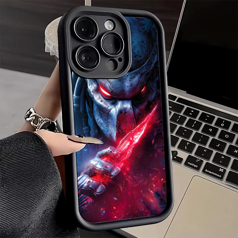 Чехол для телефона iPhone 17 Air 16E 15 16 Pro Max A-Alien Vs P-Predator Cover 14 Plus 13 12 Mini Мягкий силиконовый Fundas