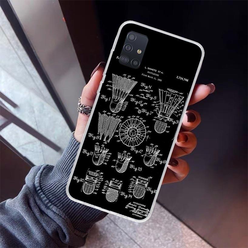 Badminton Sport Phone Case For Samsung Galaxy A52 A51 A50S A32 A22 A12 A02S A72 A71 A31 A70 A30S Note 20 Ultra 10 Plus S10 Galax