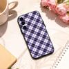 Cool P-Purple P-Plaid Pattern   phone Case For Samsung Galaxy A73,A72,A71,A70,A53,A52,A51,Others Soft Black Shell