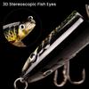 3 шт. Рыболовные приманки Твердые приманки 3D глаза Реалистичный вид Яркий цвет Многосекционные Медленно тонущие Искусственная приманка Набор рыбных приманок
