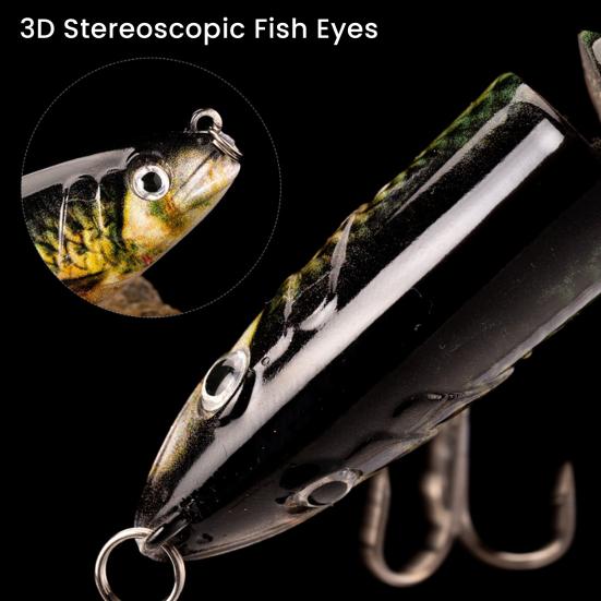 3 шт. Рыболовные приманки Твердые приманки 3D глаза Реалистичный вид Яркий цвет Многосекционные Медленно тонущие Искусственная приманка Набор рыбных приманок