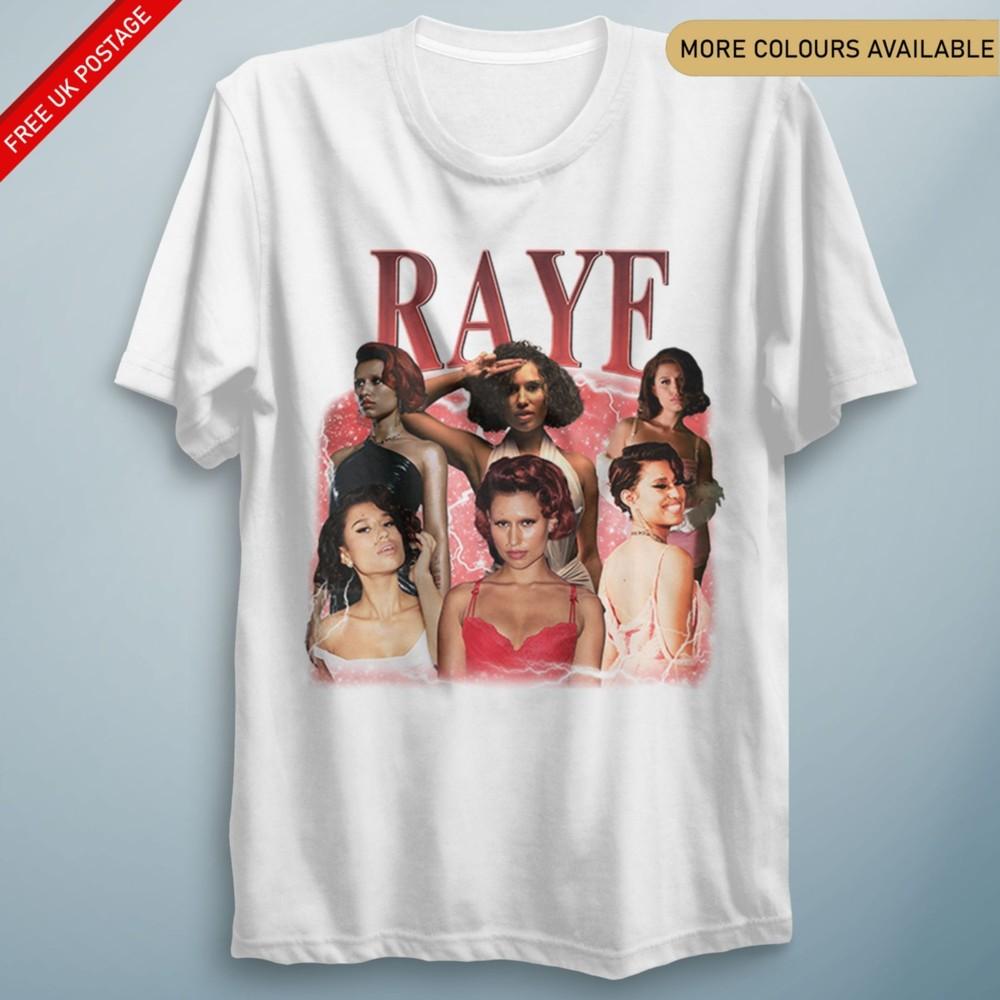 RAYE T Shirt 90s RETRO Vintage TShirt UK Tour 2025 Escapism Unisex Unisexs Tee