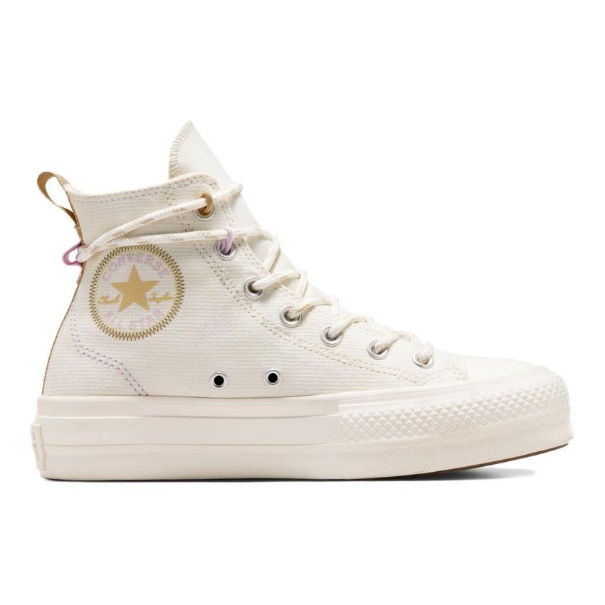 Converse Chuck Taylor All Star Lift Platform Utility High Top Canvas Shoes Women Sneakers White A08767C