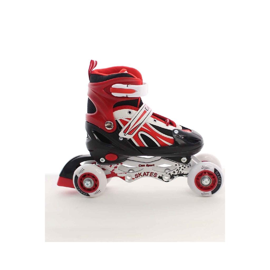 Красный Регулируемый набор из 2 2 металлических наколенников для занятий конькобежным спортом с подсветкой, налокотников