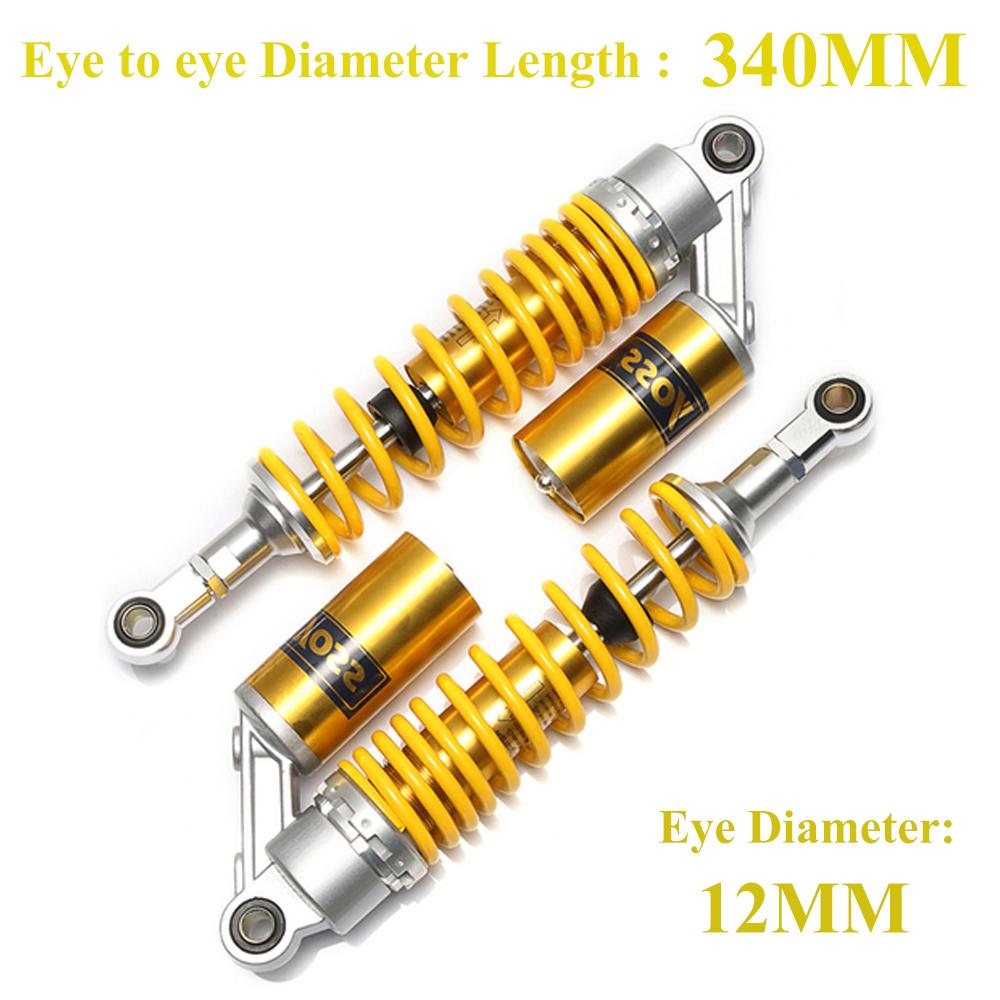 280 мм 320 мм 340 мм 380 мм Мотоциклетный воздушный амортизатор Задняя подвеска ATV Quad Scooter Dirt Bike Motor D30