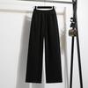 DIMANAF 2025 Осень Зима Женские Брюки Большого Размера Новые Повседневные Женские Длинные Брюки Оверсайз Свободные Брюки Однотонные