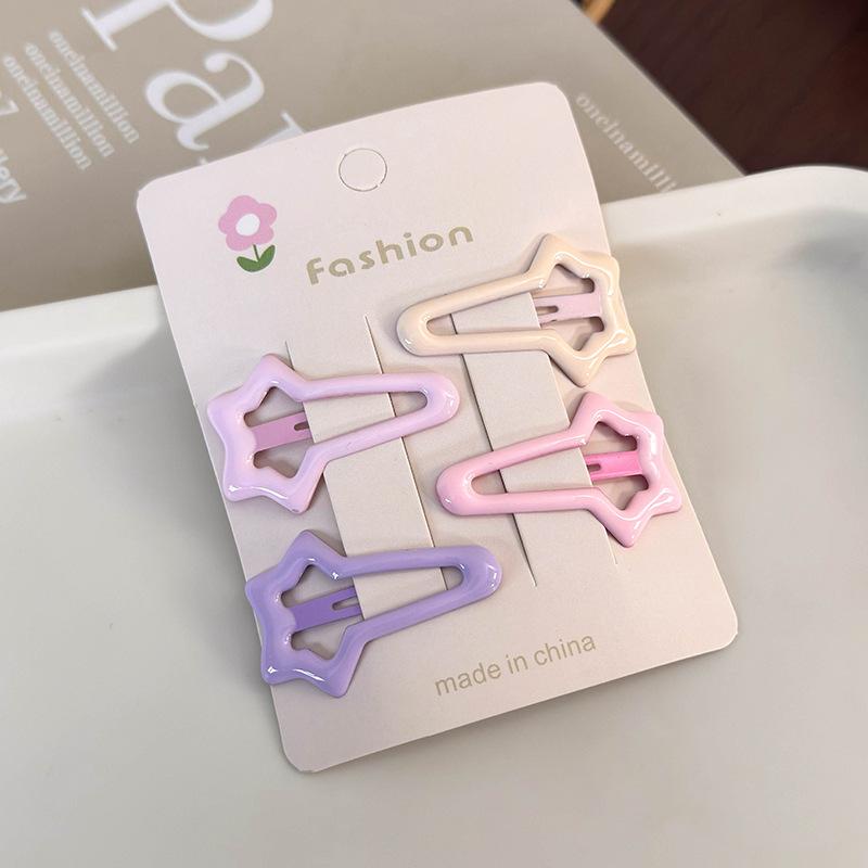 4-5 шт., желто-зеленая челка, боковой зажим, головной убор, волосы девушки, боковой зажим для волос, простая заколка, милый аксессуар для волос