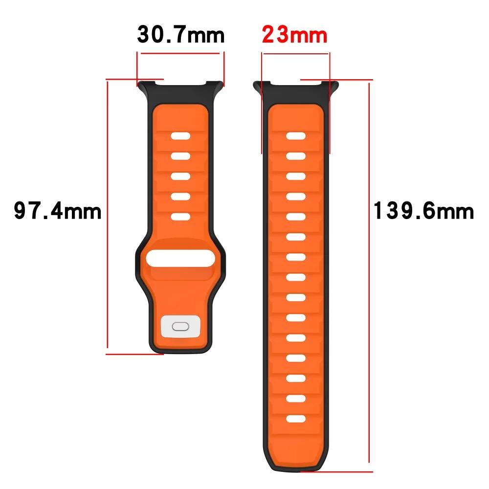 Soft Silicone Strap For Samsung Watch 8 Classic Watchband Replacement 46MM 44MM 40MM No Gaps Galaxy Watch8 Correa