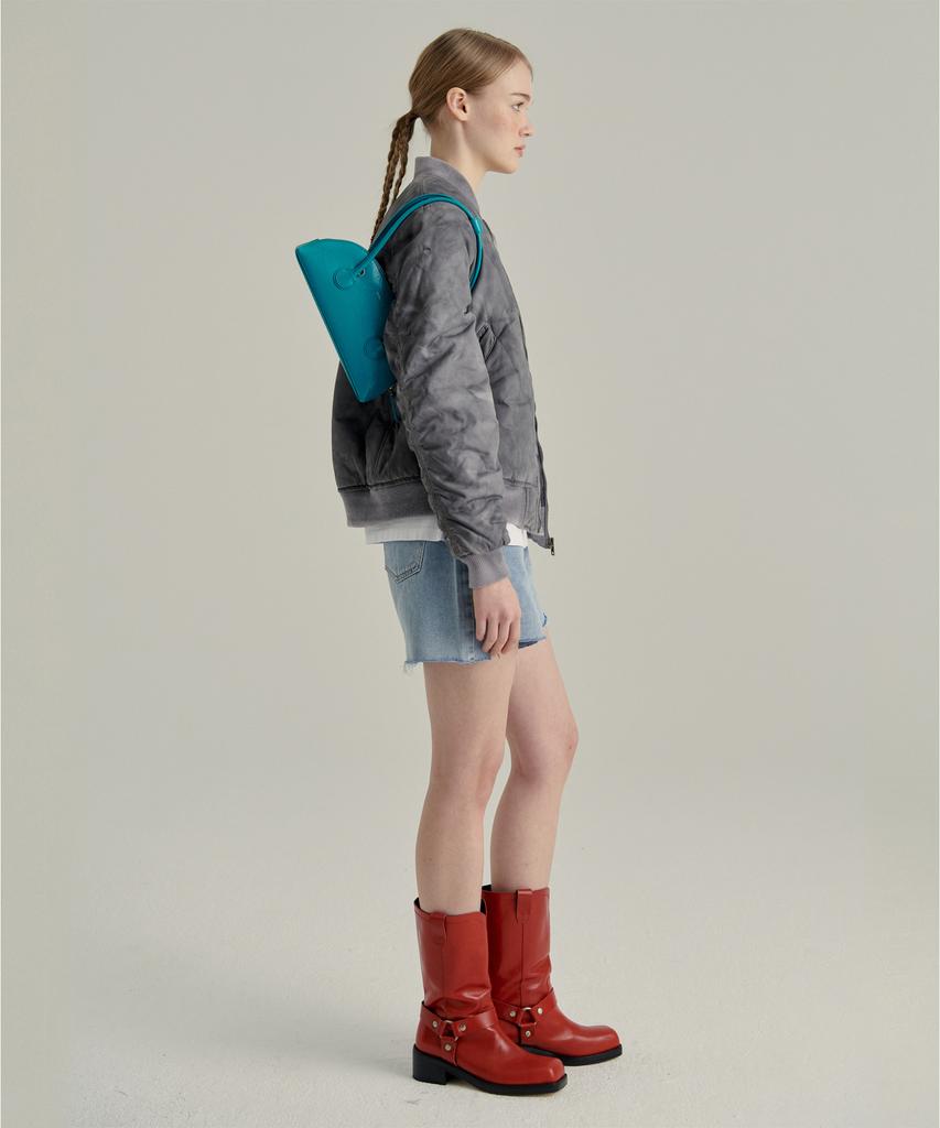Margesherwood Bessette Shoulder + Strap - Peacock Green Crinkle