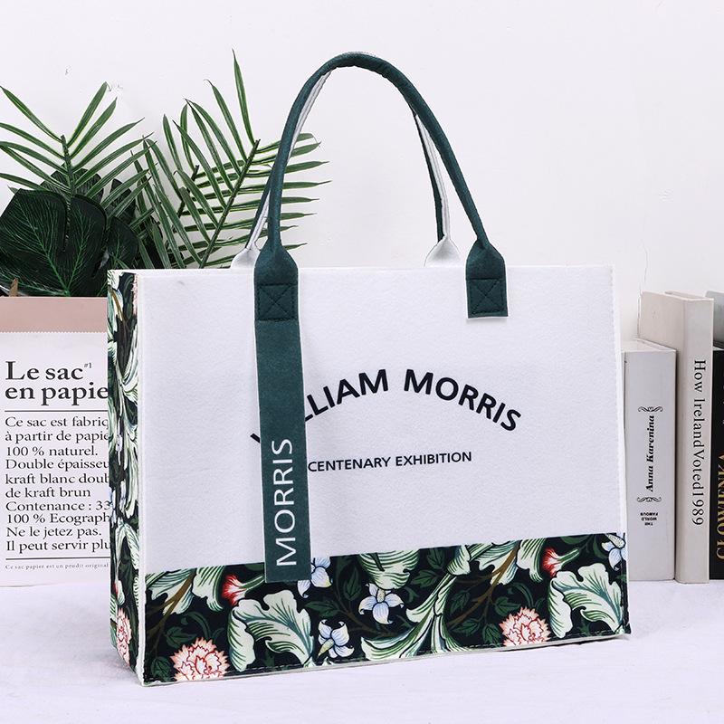 Модная контрастная цветная сумка-тоут Morris Ribbon большой вместимости для поездок на работу