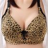 Женское леопардовое нижнее белье с принтом «Беспроводной бар» Push Up, повседневное нижнее белье, элегантный женский бюстгальтер-бралетт