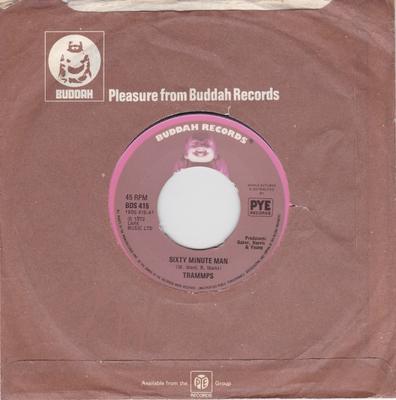 7-дюймовая пластинка TRAMMPS - Sixty Minute Man BDS415 Buddah Records 1975 UK Соул/Фанк Б/У