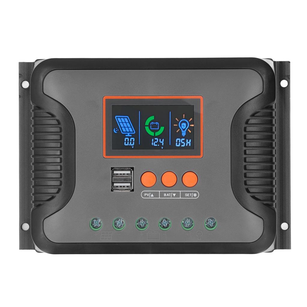 PowMr PWM контроллер солнечного заряда 60A 12V 24V 36V 48V 2 USB порта регулируемый ЖК-дисплей AGM Gel