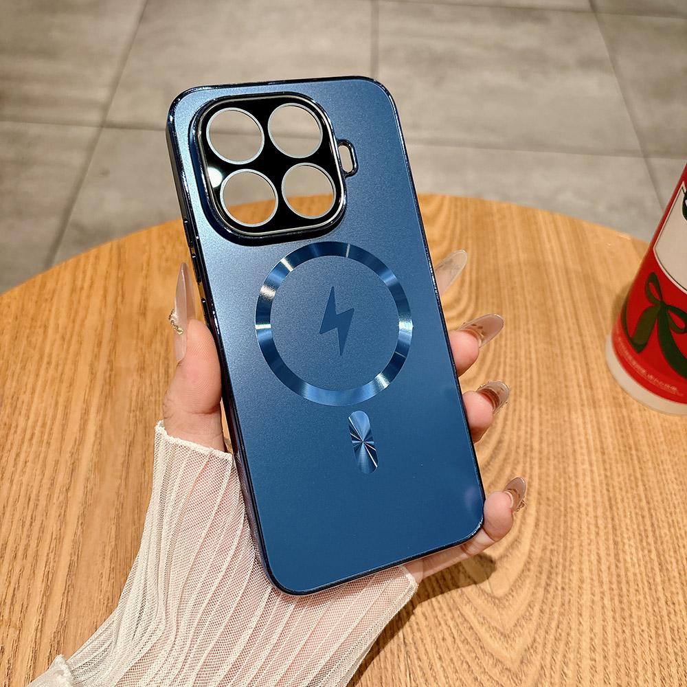 Чехол Mi 15T Mi15T Pro Роскошный Позолоченный Магнитный Чехол для Телефона Для Xiaomi Mi 15T Mi15T 15 T Pro 15TPro Беспроводная Зарядка Задняя Крышка