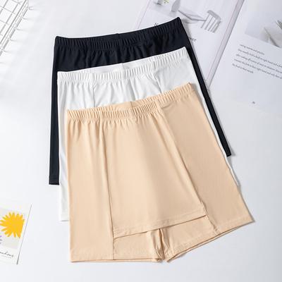 Двухслойные защитные брюки Ice Silk для женщин, летние, тонкие, с защитой от воздействия, с треугольной зоной, без завивки, бесшовные, большого размера, леггинсы