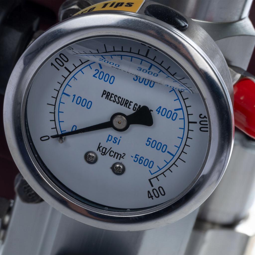 Zenthril Manometr Surge Gauge Pro 400 – Precyzyjny Pomiar Ciśnienia do Agregatu Malarskiego | 5600 PSI | Gwint Dolny 1/4"